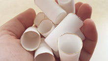 Load image into Gallery viewer, Mini bud vase. English fine bone china micro vase with a touch of gold.