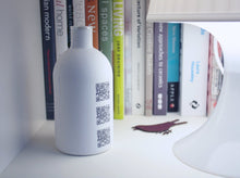 Load image into Gallery viewer, Bud vase bottle. Stoneware English fine bone china big white bottle