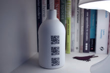 Load image into Gallery viewer, Bud vase bottle. Stoneware English fine bone china big white bottle