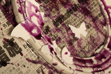 Load image into Gallery viewer, Mixed media art. Canvas with asian comics and newspapers, stoneware limoges porcelain and bone china