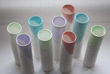 Load image into Gallery viewer, Tube vase made from English fine bone china in 4 pastel colours - bud vase