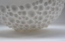 Load image into Gallery viewer, White textured bowl, fine bone china stoneware bowl with a unique textured surface - ring dish