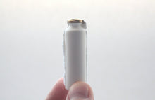 Load image into Gallery viewer, Small white bottle with gold finish from bone china.