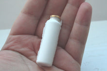 Load image into Gallery viewer, Small white bottle with gold finish from bone china.