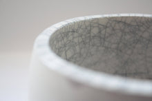 Load image into Gallery viewer, Round bowl. Small earthenware vessel handthrown with an aged look and embossed royal crowns