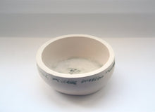 Load image into Gallery viewer, Stoneware vessel handthrown with embossed branches in ivory color