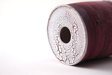 Load image into Gallery viewer, Handthrown earthenware vessel with unique texture and powder effect in red color