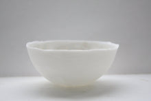 Load image into Gallery viewer, Stoneware English fine bone china vessel with mother of pearl luster interior - iridescent