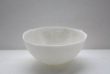 Load image into Gallery viewer, Stoneware English fine bone china vessel with mother of pearl luster interior - iridescent