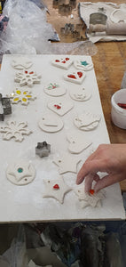 November 2023: Design and create unique porcelain Christmas decorations.
