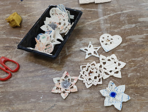 November 2024: Design and create unique porcelain Christmas decorations.