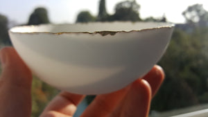 Big bowl from English fine bone china and real gold
