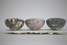 Load image into Gallery viewer, English fine bone china stoneware bowl with a unique patterned surface and unusual shape.