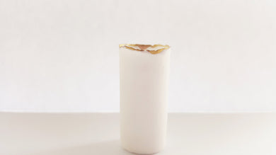 Mini bud vase. English fine bone china micro vase with a touch of gold.