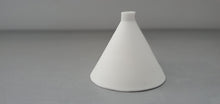 Load image into Gallery viewer, Small bud vase. English fine bone china micro vase in a very unusual shape. Geometric decor.