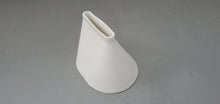 Load image into Gallery viewer, Small bud vase. English fine bone china micro vase in a very unusual shape. Geometric decor.