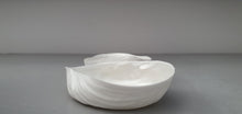 Load image into Gallery viewer, Ring holder duo. Big walnut shells made from stoneware fine bone china with mat mother of pearl interior - iridescent, ring dish