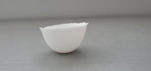 Load image into Gallery viewer, Miniature snow white vessel with a tray made from English fine bone china - limited edition