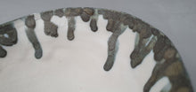 Load image into Gallery viewer, Porcelain ring dish. Pale grey fine bone china bowl with glazed rims like droplets - ring dish - ring holder