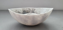 Load image into Gallery viewer, Set of 2 English fine bone china nesting stoneware bowls with unique interior texture