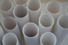 Load image into Gallery viewer, Tube vase made out of stoneware English fine bone china - bud vase