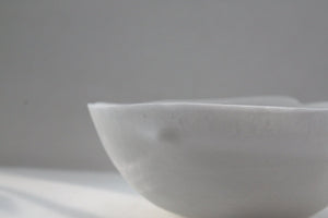 Pure white English fine bone china stoneware bowl