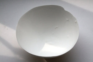 Pure white English fine bone china stoneware bowl