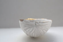 Load image into Gallery viewer, Big walnut shells from stoneware fine bone china and real gold - ring dish - ring holder