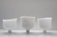 Load image into Gallery viewer, Japanese inspired small ornamental cup handmade from snow white English fine bone china