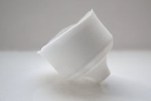 Load image into Gallery viewer, Japanese inspired small ornamental cup handmade from snow white English fine bone china