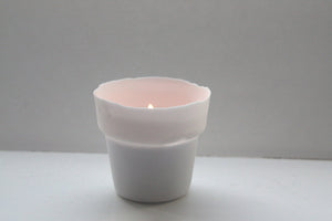 Porcelain cup. Small English fine bone china cup - planter