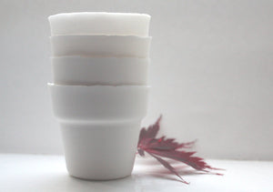 Porcelain cup. Small English fine bone china cup - planter