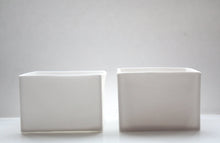 Load image into Gallery viewer, Big pure white cube made from English fine bone china - geometric decor