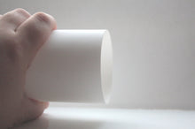 Load image into Gallery viewer, Cylindrical shaped vase made from English fine bone china - geometric decor
