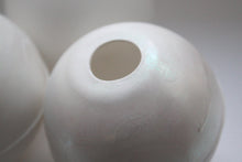Load image into Gallery viewer, Bud vase. White spheres made from fine bone china with a hint of mother of pearl on the top half