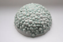 Load image into Gallery viewer, Stoneware bowl from English fine bone china with a unique textured surface and a hint of green