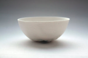 Small porcelain bowl. Decorative stoneware English fine bone china small bowl with green hue.