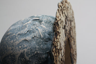 Abstract ceramic sculpture - moon
