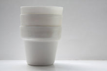 Load image into Gallery viewer, Mother of pearl pot. Pure white fine bone china planter with a hint of mother of pearl
