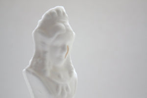 Chess piece - The Queen from English fine bone china with a gold tear