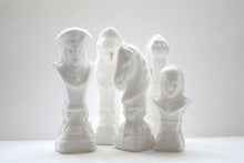 Load image into Gallery viewer, Chess piece - The Rook from English fine bone china with a gold drip.