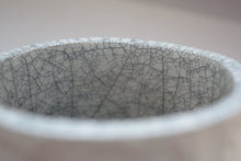 Load image into Gallery viewer, Earthenware vessel handthrown with an aged look and embossed birds on branches