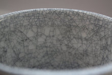 Load image into Gallery viewer, Earthenware vessel handthrown with an aged look and embossed branches and bird cage