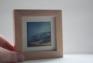 Landscape miniature photography - Cloudy sunset