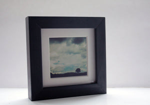 Landscape miniature photography - British countryside on a cloudy day
