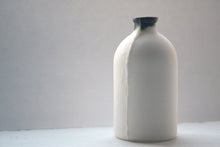 Load image into Gallery viewer, English fine bone china medium bottle with burnt effect- apothecary bottle - bud vase