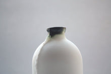 Load image into Gallery viewer, English fine bone china medium bottle with burnt effect- apothecary bottle - bud vase