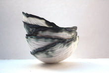 Load image into Gallery viewer, Ring holder. Big walnut shells from stoneware English fine bone china with burnt effect.