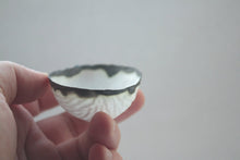 Load image into Gallery viewer, Ring holder. Big walnut shells from stoneware English fine bone china with burnt effect.