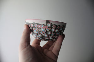 English fine bone china stoneware bowl with a unique textured surface in 2 sizes. Amoeba bowl No1.